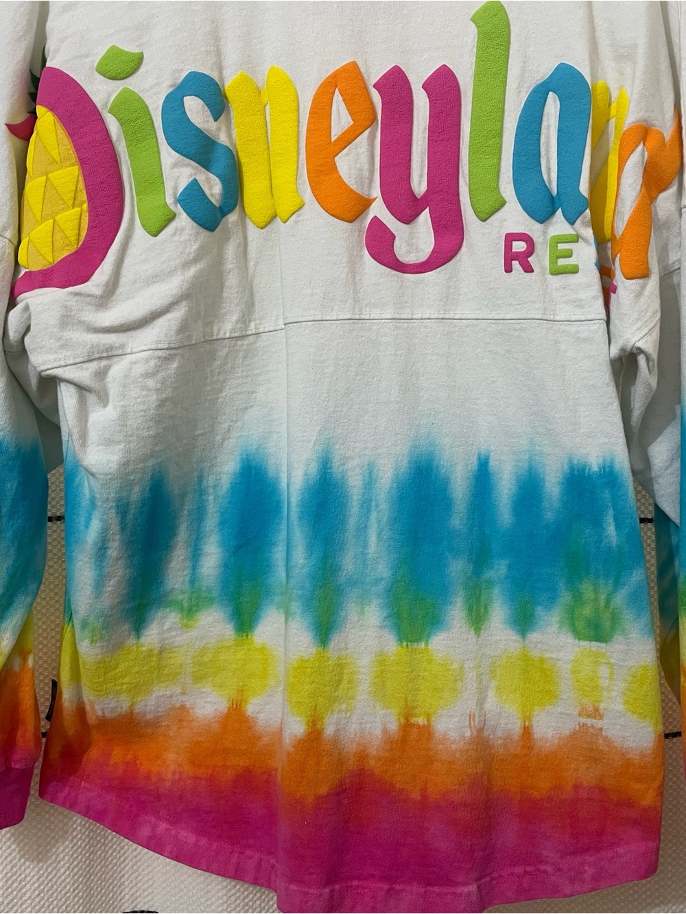 Disneyland Resort Adult Small Tie-Dye Long Sleeve Spirit Jersey